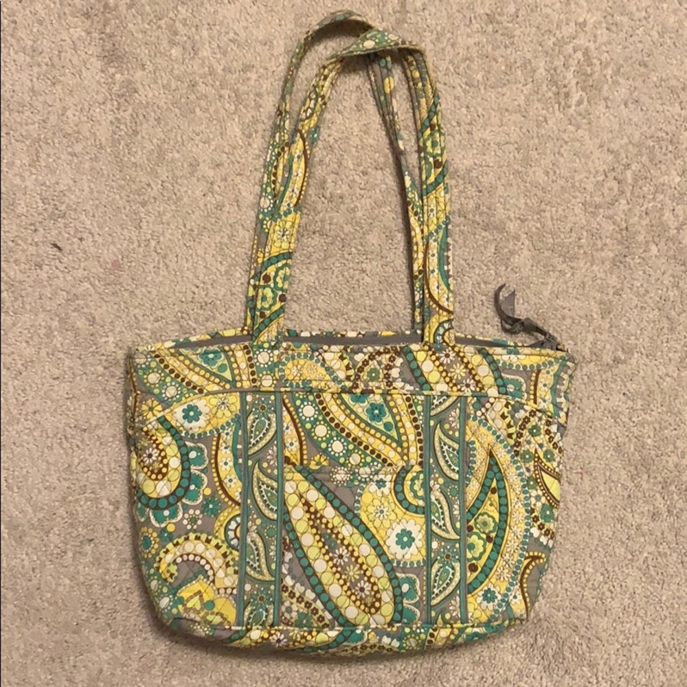 Vera Bradley Small Vera Tote Lemon Parfait